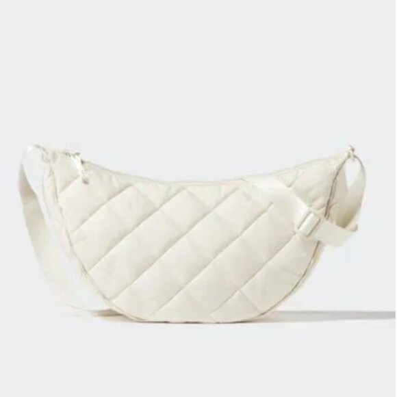Uniqlo Handbags - NWT Uniqlo Large Quilted Bag Off White